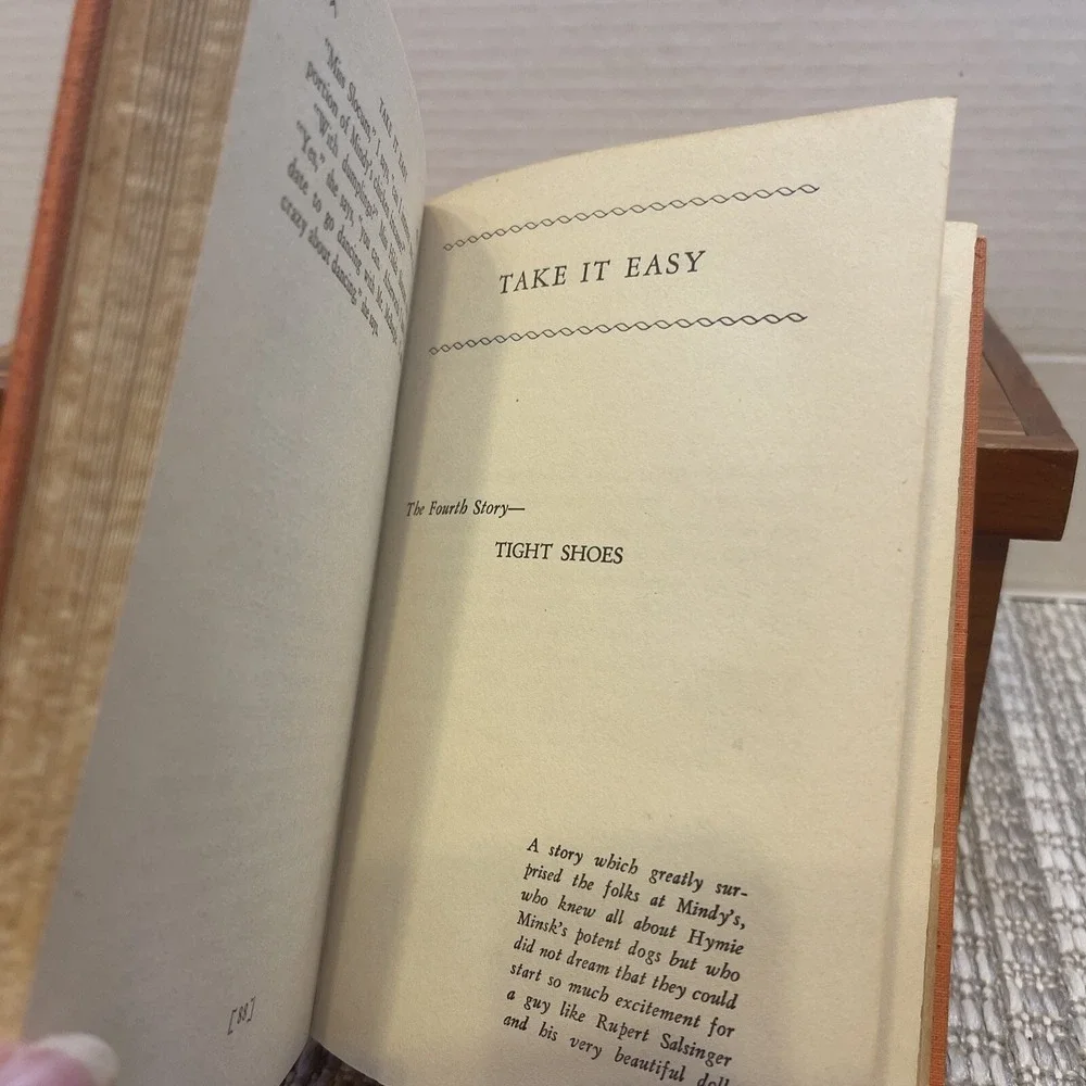Take It Easy by Damon Runyon‎ Vintage Hardcover Book Collectible Novel
